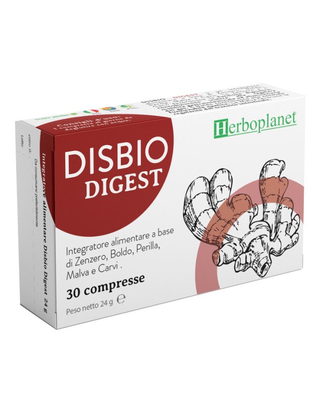 Disbio Digest 30 compresse - Funzione Digestiva e Benessere Intestinale