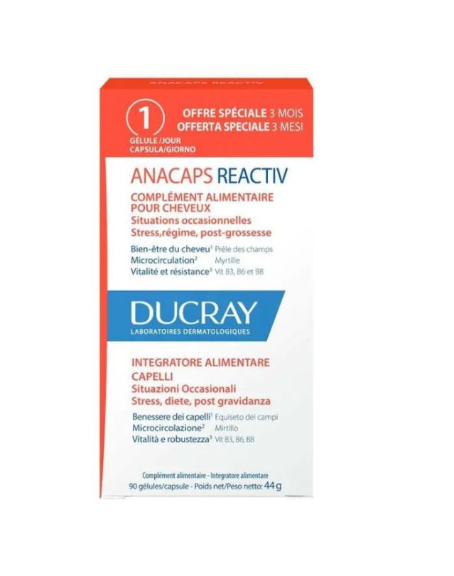 Anacaps Reactiv 90 Capsule - Benessere Capelli e Forza