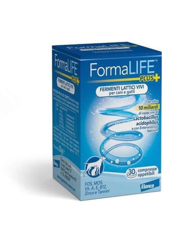 Formalife Plus 30 Compresse - Fermenti Lattici per Cani e Gatti Formalife Plus 30 Compresse - Fermenti Lattici per Cani e Gatti