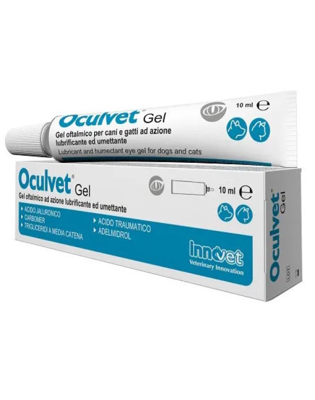 Gel Oftalmico Lubrificante 10ml - Sollievo Occhi Secchi Cani e Gatti