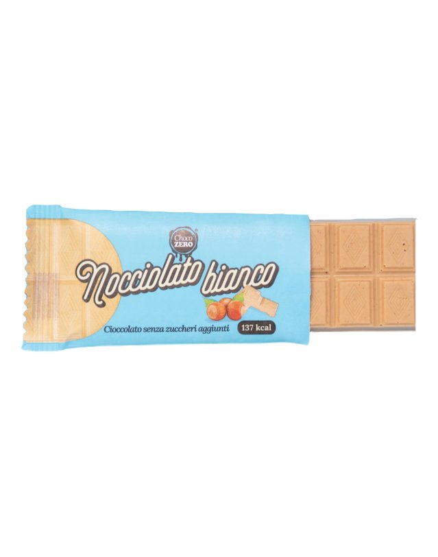 Tavoletta Cioccolato Bianco Nocciolato 25 g - Senza Zuccheri Aggiunti Tavoletta Cioccolato Bianco Nocciolato 25 g - Senza Zuccheri Aggiunti