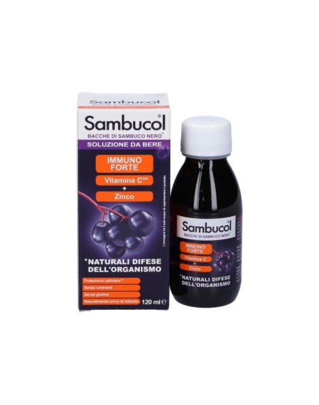 Sambucol Liquido 120ml – Difese Immunitarie con Sambuco e Zinco Sambucol Liquido 120ml – Difese Immunitarie con Sambuco e Zinco