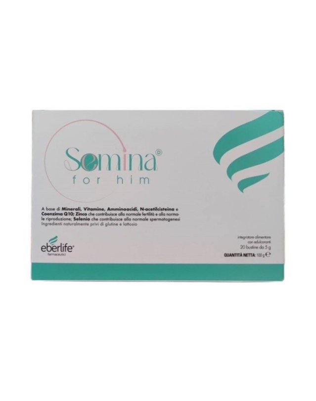 Eberlife Farmaceutici Semina For Him Integratore Fertilità Maschile 20 Bustine