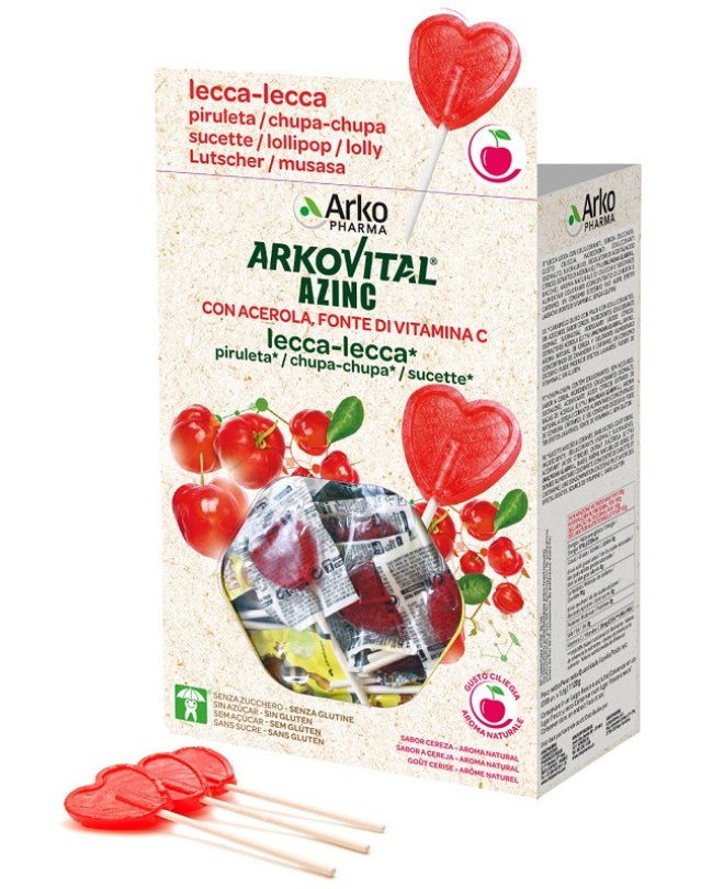 Lecca Lecca Arkovital Ciliegia, 200 pz – Integratore Vitamine Bambini Lecca Lecca Arkovital Ciliegia, 200 pz – Integratore Vitamine Bambini