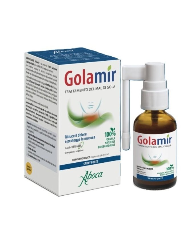 Golamir Spray Forte 30 ml - Sollievo Gola Irritata Golamir Spray Forte 30 ml - Sollievo Gola Irritata