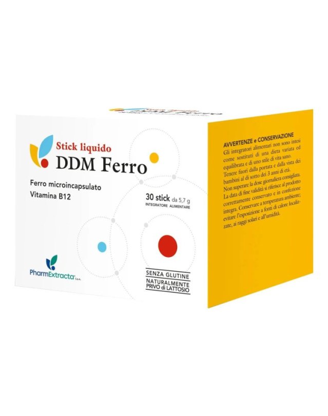 DDM Ferro Pharmextracta 30 stick per Anemia e Energia DDM Ferro Pharmextracta 30 stick per Anemia e Energia