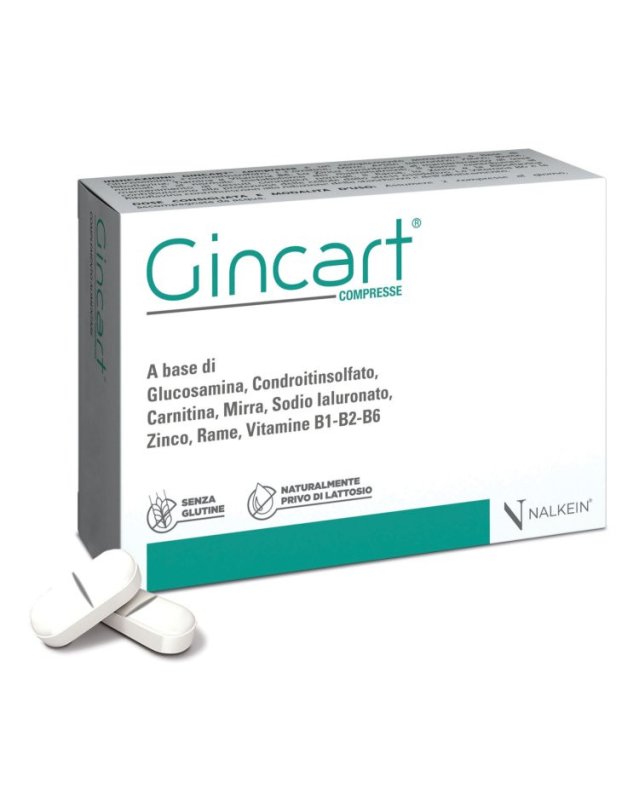 Gincart 30 Compresse - Benessere Ossa e Tessuti Connettivi Gincart 30 Compresse - Benessere Ossa e Tessuti Connettivi