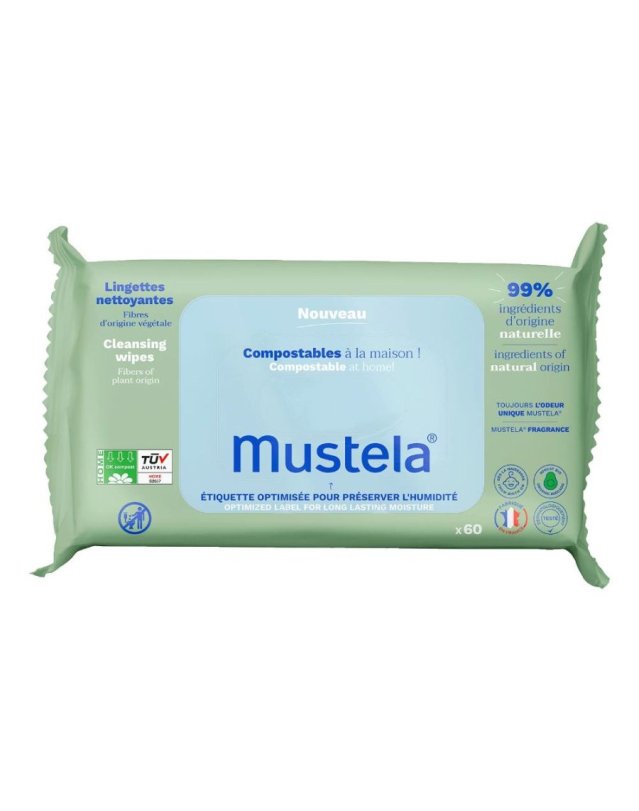 Salviette Compostabili Profumate 60 pz &ndash; Igiene Delicata Neonati