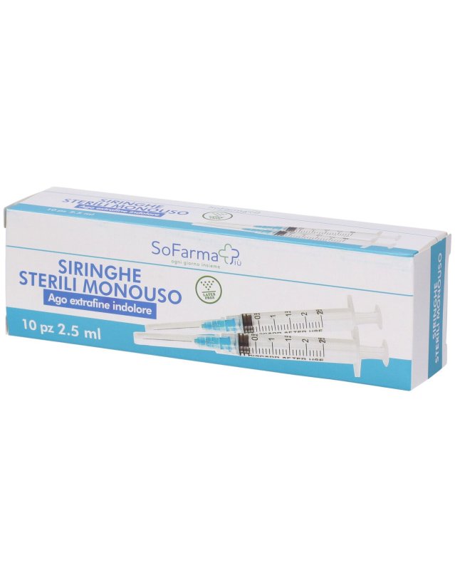Siringa Sterile 2.5ml G23, 10 Pezzi - Iniezioni Intramuscolari Siringa Sterile 2.5ml G23, 10 Pezzi - Iniezioni Intramuscolari