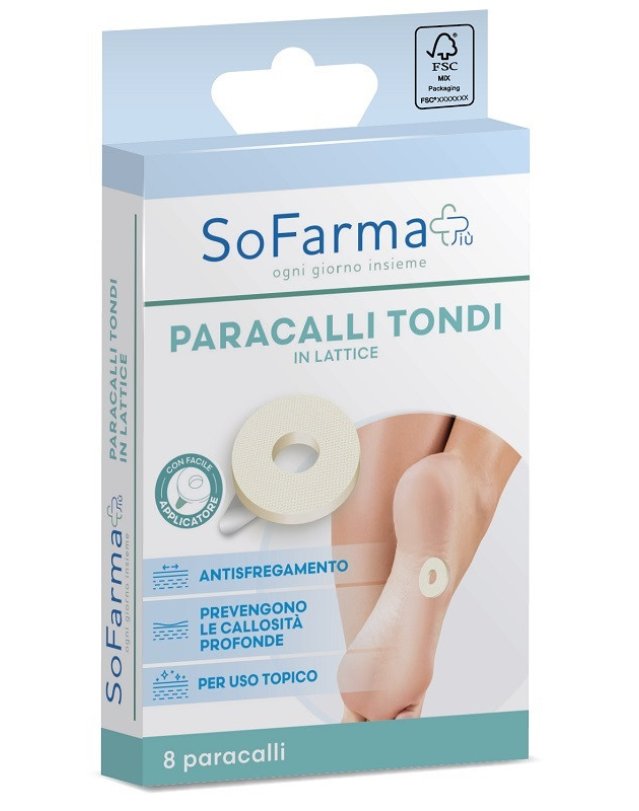 Cerotto Paracalli Tondo 8 Pezzi - Protezione Calli e Duroni Cerotto Paracalli Tondo 8 Pezzi - Protezione Calli e Duroni