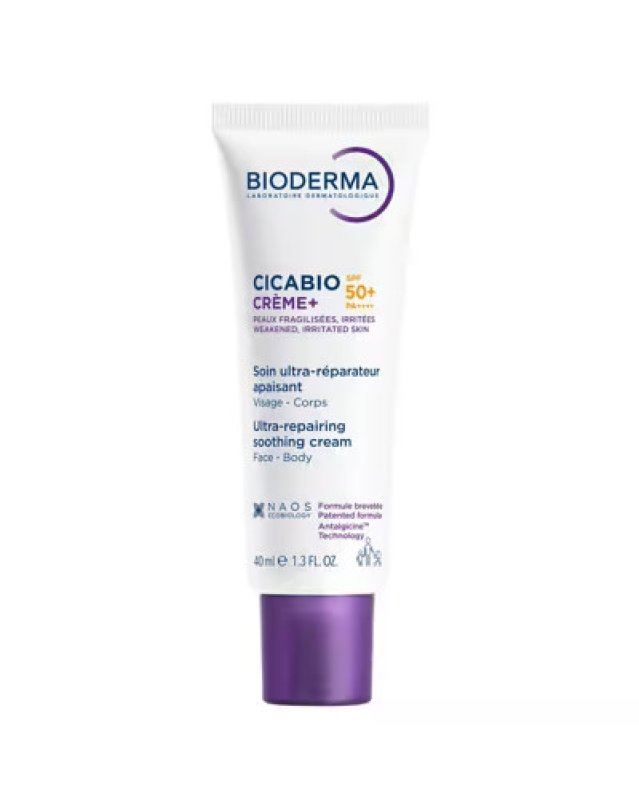 Cicabio Cr&egrave;me+ 40ml &ndash; Riparatrice con SPF50+ per Pelle Sensibile