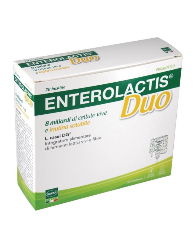 Enterolactis Duo 20 Bustine - Equilibrio Flora Intestinale Enterolactis Duo 20 Bustine - Equilibrio Flora Intestinale
