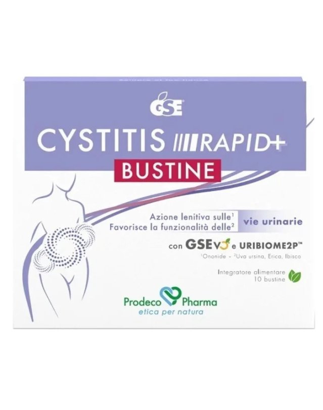 GSE Cystitis Rapid+ 10 Bustine – Benessere delle Vie Urinarie GSE Cystitis Rapid+ 10 Bustine – Benessere delle Vie Urinarie