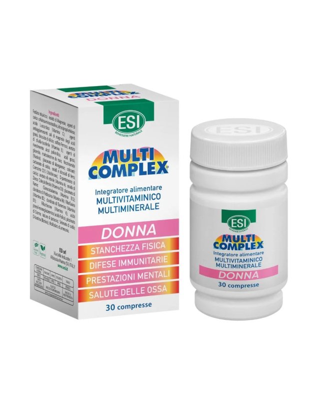 Multicomplex Donna 30 Compresse &ndash; Vitamine e Minerali fino a 50 Anni