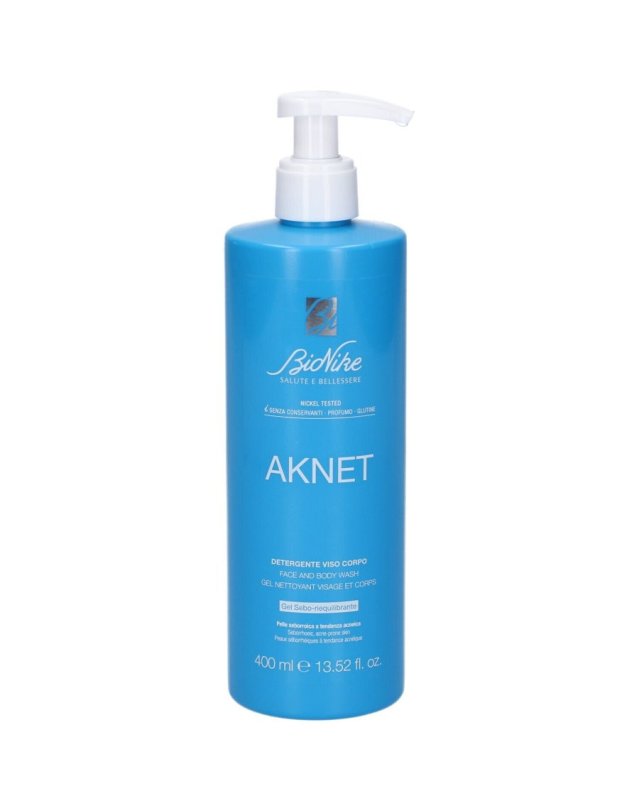 Detergente Viso e Corpo Aknet 400ml - Pelle Grassa e Acneica Detergente Viso e Corpo Aknet 400ml - Pelle Grassa e Acneica