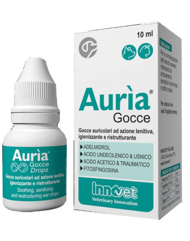 Auria Gocce Auricolari 10ml – Orecchio Cani e Gatti Auria Gocce Auricolari 10ml – Orecchio Cani e Gatti