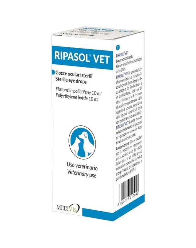Ripasol Vet Soluzione Oftalmica 10ml - Idratazione e Protezione
