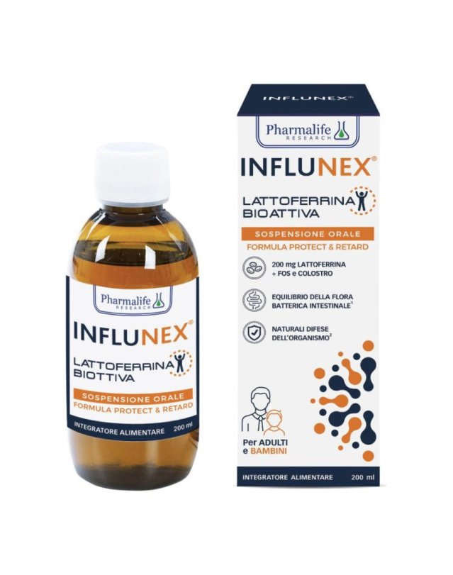 Influnex Lattoferrina 200ml &ndash; Difese Immunitarie e Flora Intestinale