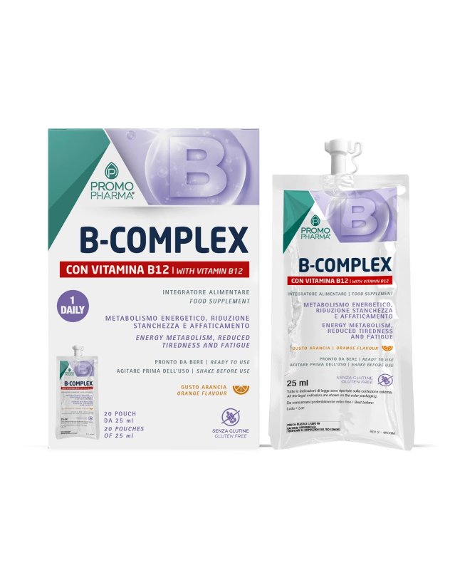 B Complex 20 Pouch PromoPharma - Energia e Metabolismo B Complex 20 Pouch PromoPharma - Energia e Metabolismo