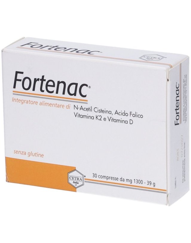 Cetra Italia Fortenac 30 Compresse - Integratore per Energia