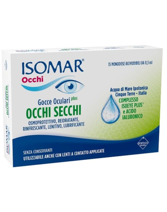 Isomar Occhi Secchi Plus 15 Flaconcini - Sollievo Occhi Secchi Isomar Occhi Secchi Plus 15 Flaconcini - Sollievo Occhi Secchi