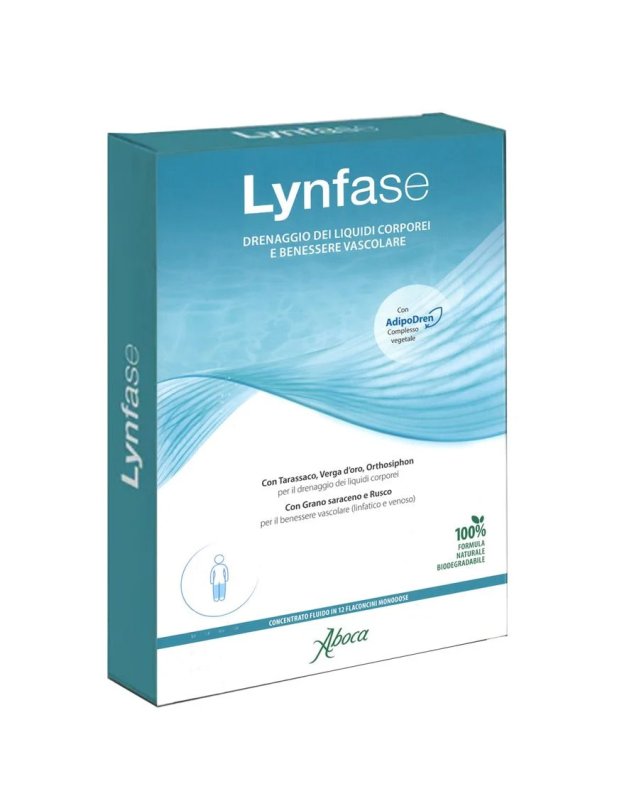 Lynfase Concentrato Fluido 12 Flaconcini - Drenaggio dei Liquidi