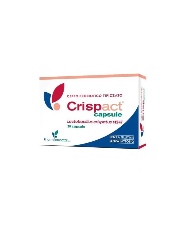 Pharmextracta Crispact Integratore Probiotico 30 Capsule per Flora Batterica