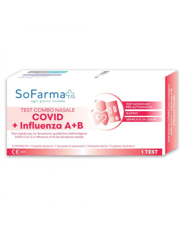 Sofarmapiù Test Antigenico Rapido Covid-19 Influenza A+B Sofarmapiù Test Antigenico Rapido Covid-19 Influenza A+B