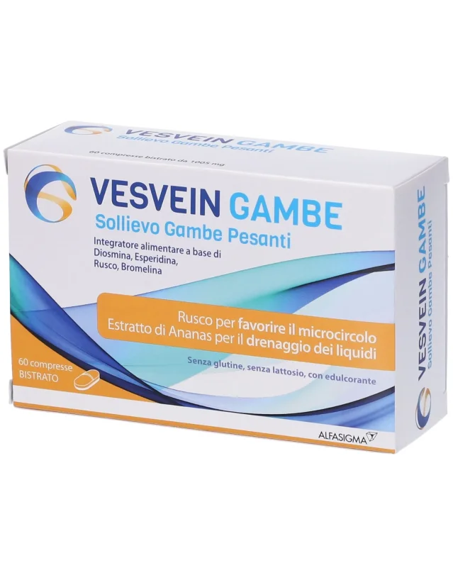 Vesvein Gambe Sollievo 60 Compresse per Gambe Leggere e Microcircolo Vesvein Gambe Sollievo 60 Compresse per Gambe Leggere e Microcircolo
