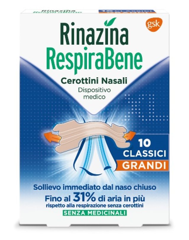 RINAZINA RESPIRABENE CL GR 10PZ<