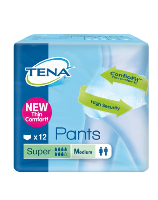 TENA PANTS SUPER M NEW 12PZ 3534