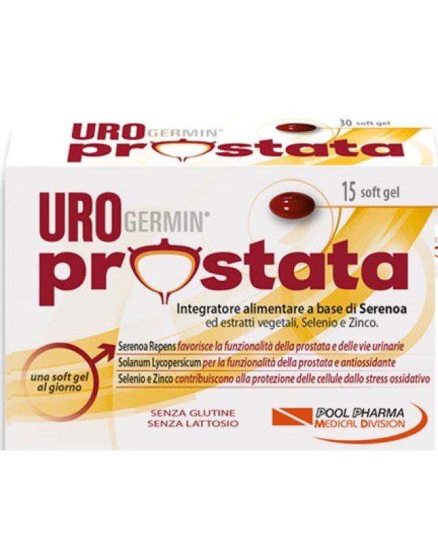 Urogermin Prostata 15 Capsule Softgel- Integratore per la prostata e vie urinarie