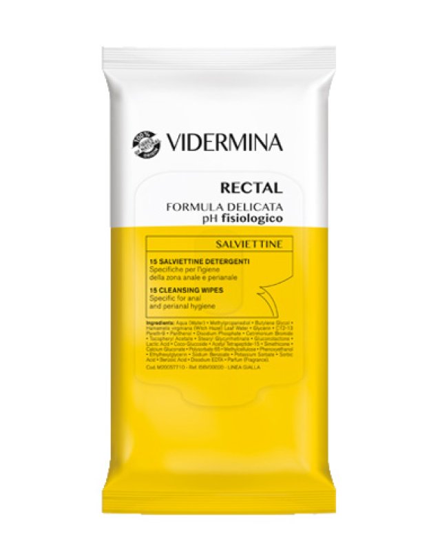 VIDERMINA RECTAL SALVIETTE 15PZ