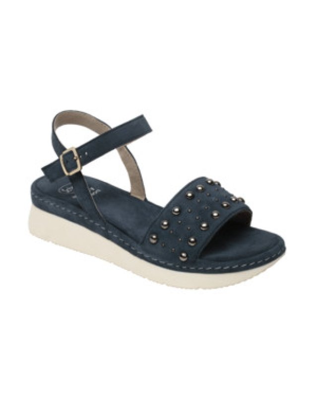 KARISSA SUEDE+STUDS W DENIM 39