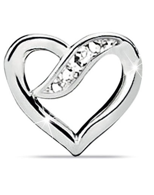 ORECCHINO CUORE CRISTALLI