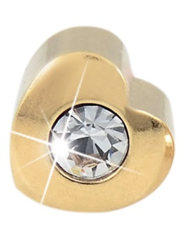 CUORE ORO 4MM CRISTALLO