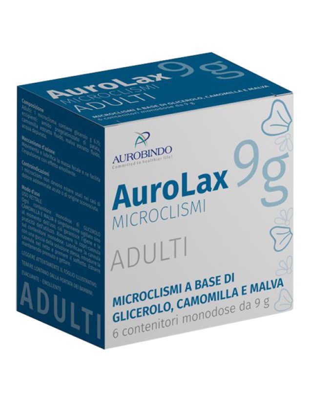 Aurolax - Microclismi per Adulti 6 Contenitori da 9g