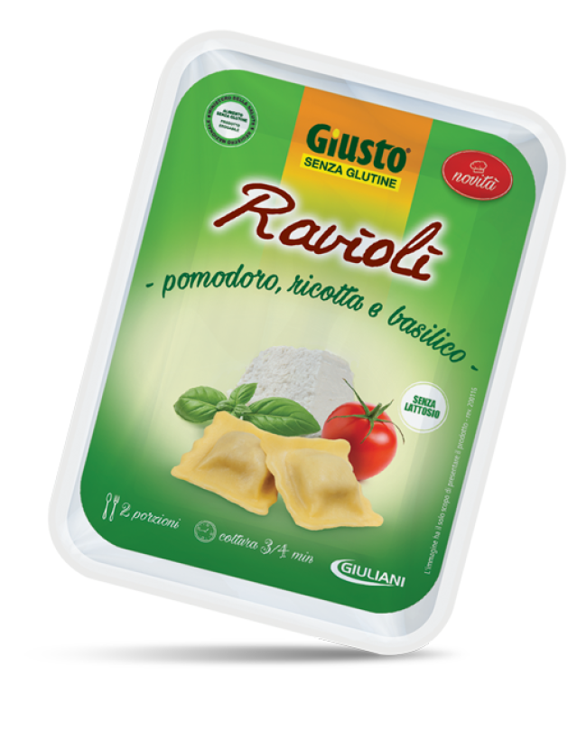 GIUSTO S/G Ravioli/Pom/Ric/Bas