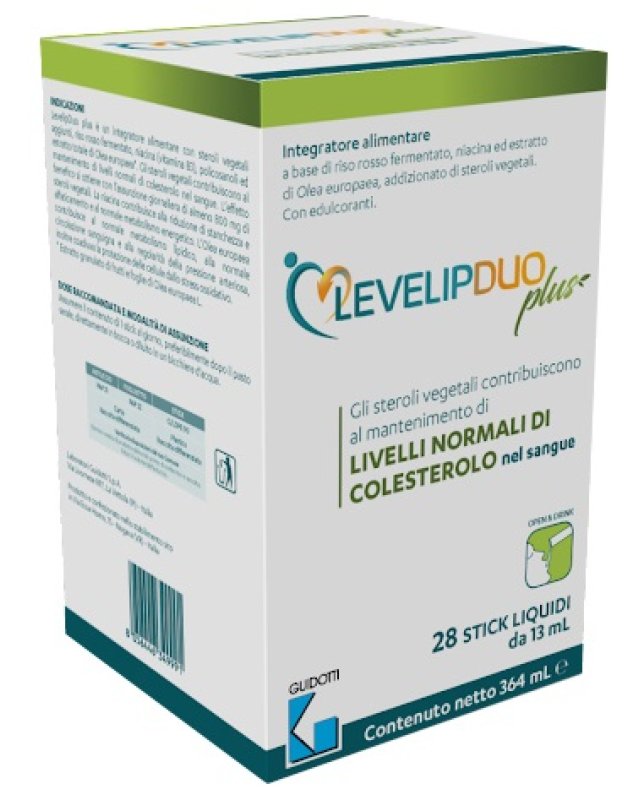 Levelipduo Plus 28 Stick - Integratore per il Colesterolo