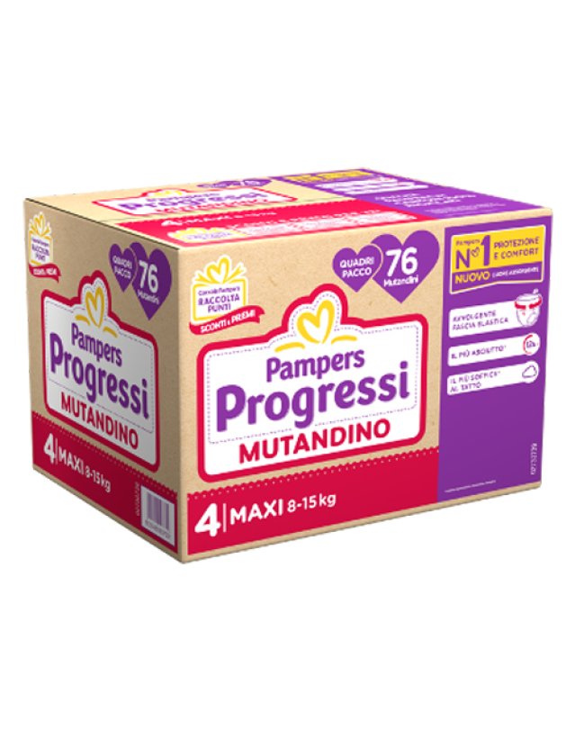 PAMPERS PROG MUT QUADRI MX 76P