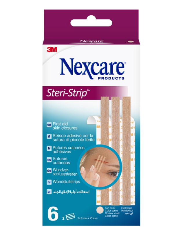 NEXCARE STERI STRIP CARNE 6X75