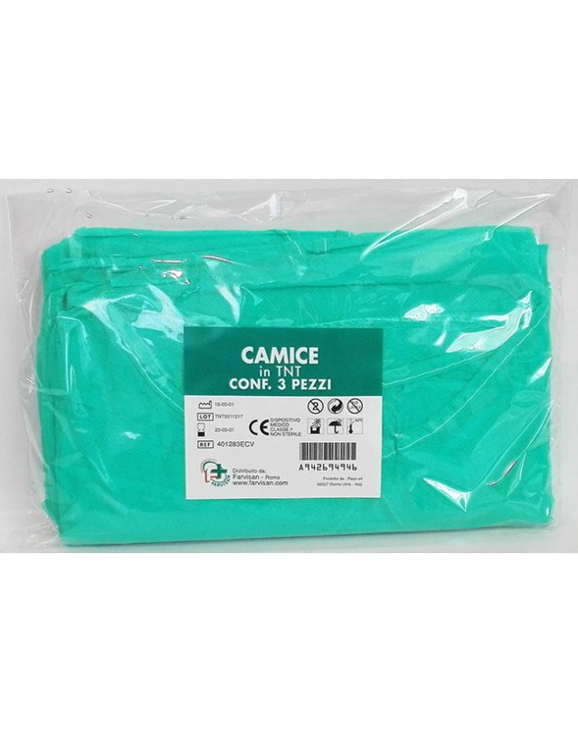 CAMICE MONOUSO TNT VERDE 3PZ