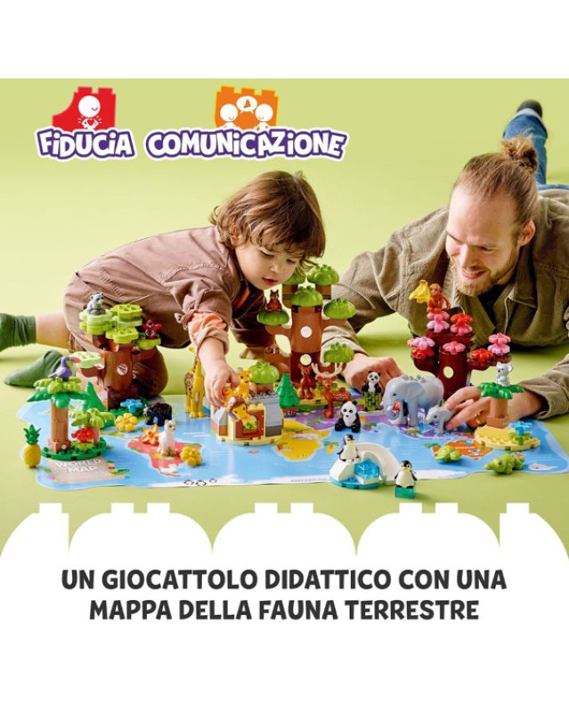 LEGO DUPLO 10975 Animali del Mondo Tappetino di Gioco