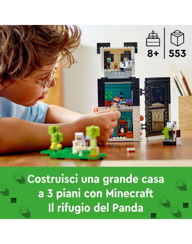 LEGO MINECRAFT IL RIFUGIO DEL PANDA 21245