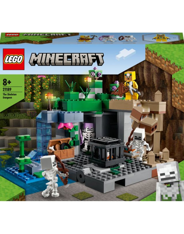 lego 21189 minecraft le segrete dello scheletro