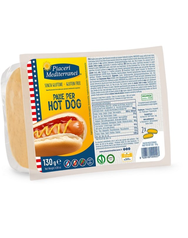 PIACERI MED.Pane Hot Dog 130g PIACERI MED.Pane Hot Dog 130g