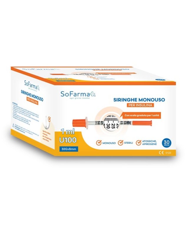 SIRINGA INSULINA 1ML 30PZ SF+ SIRINGA INSULINA 1ML 30PZ SF+