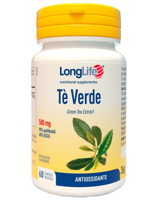 LONGLIFE TE VERDE 60 Cps 500mg