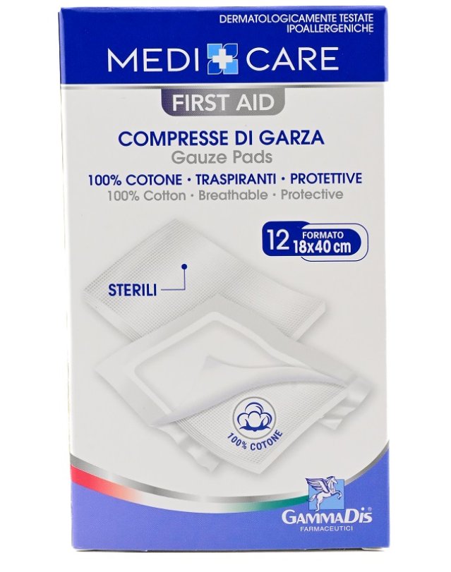 GARZA COTONE 18X40CM 12PZ