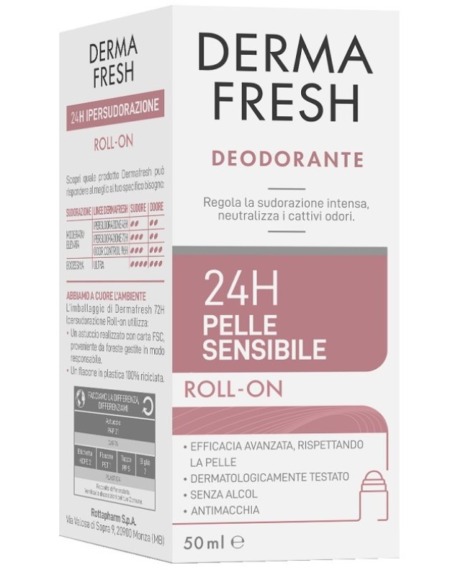 DERMAFRESH DEO ROLL 24H P/SENS 5